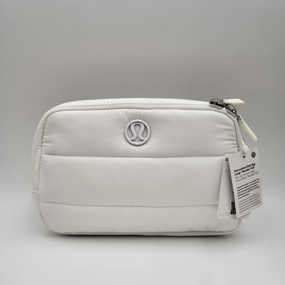 lululemon athletica Handbags - Lululemon Wunder Puff Everywhere White Belt Bag One Size 2L -Brand New!